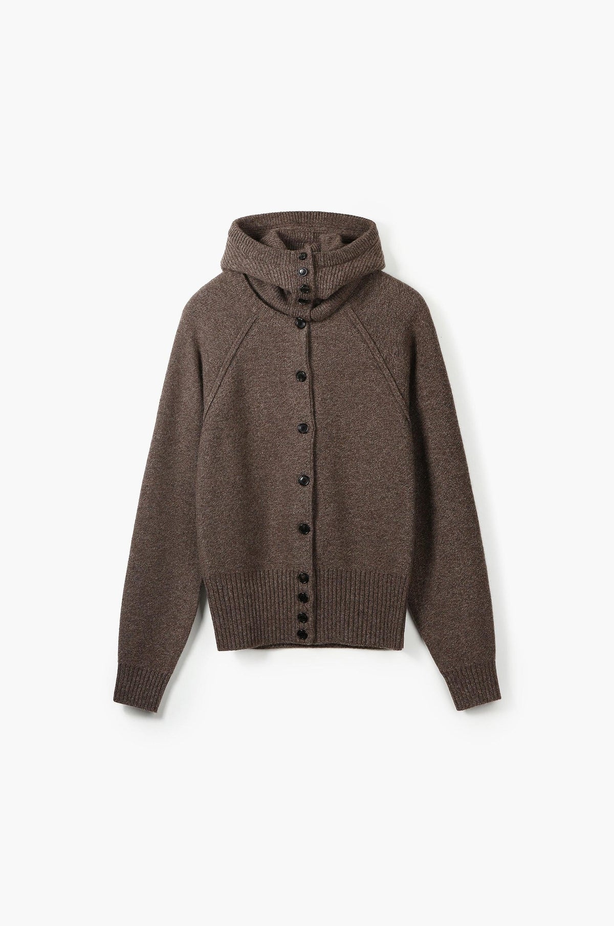 BALACLAVA HOODED KNIT CARDIGAN