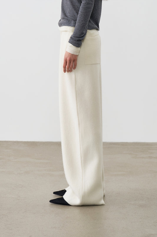 DOUBLE-FACED KNIT PANTS