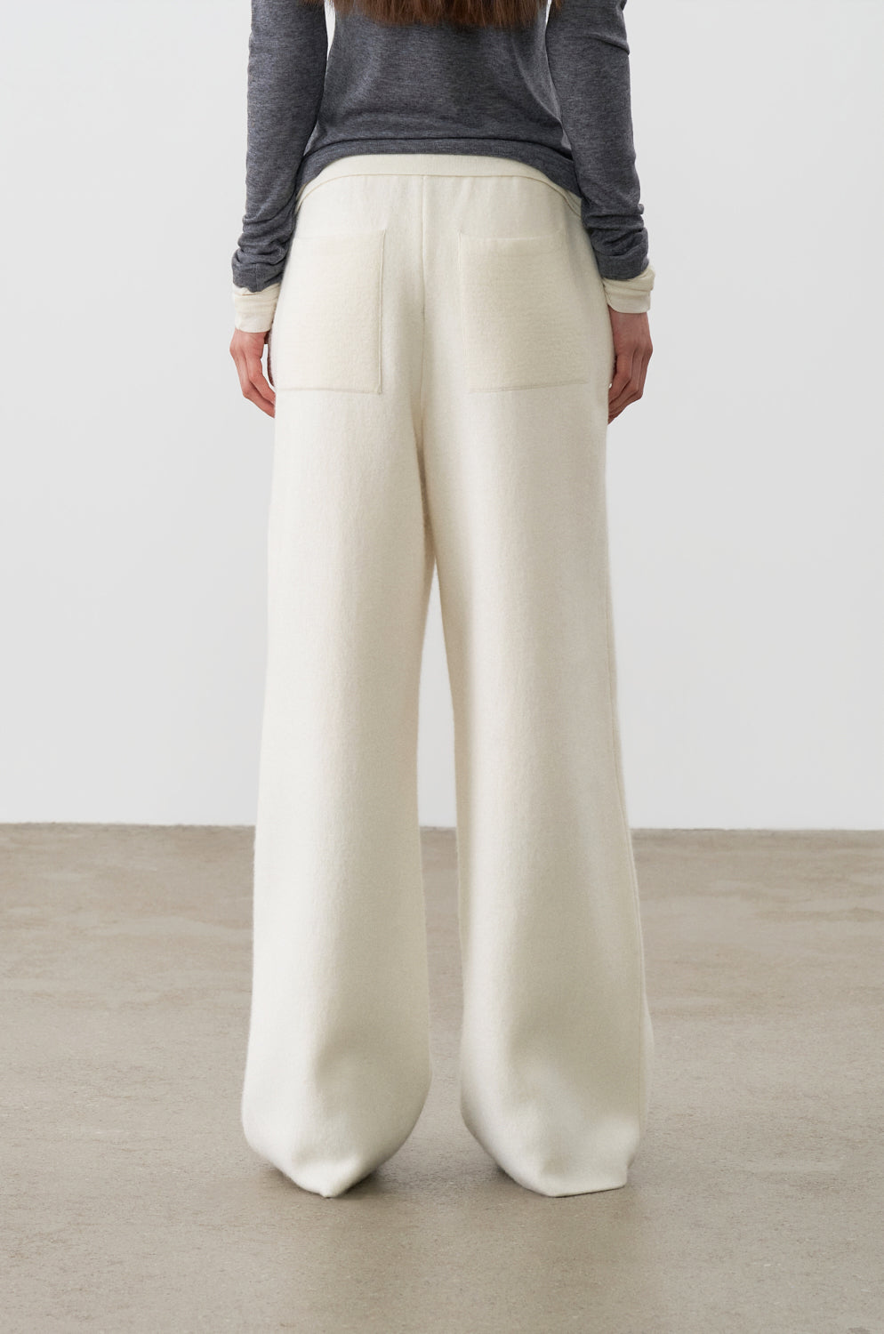 DOUBLE-FACED KNIT PANTS