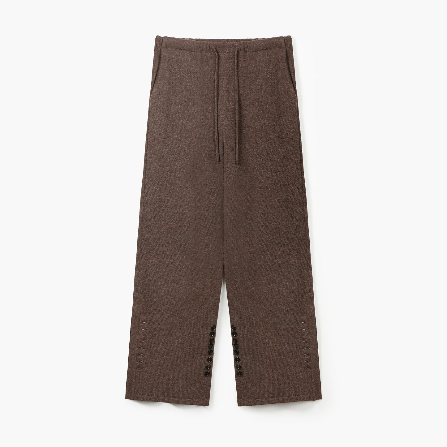 BUTTONED CONVERTIBLE KNIT PANTS