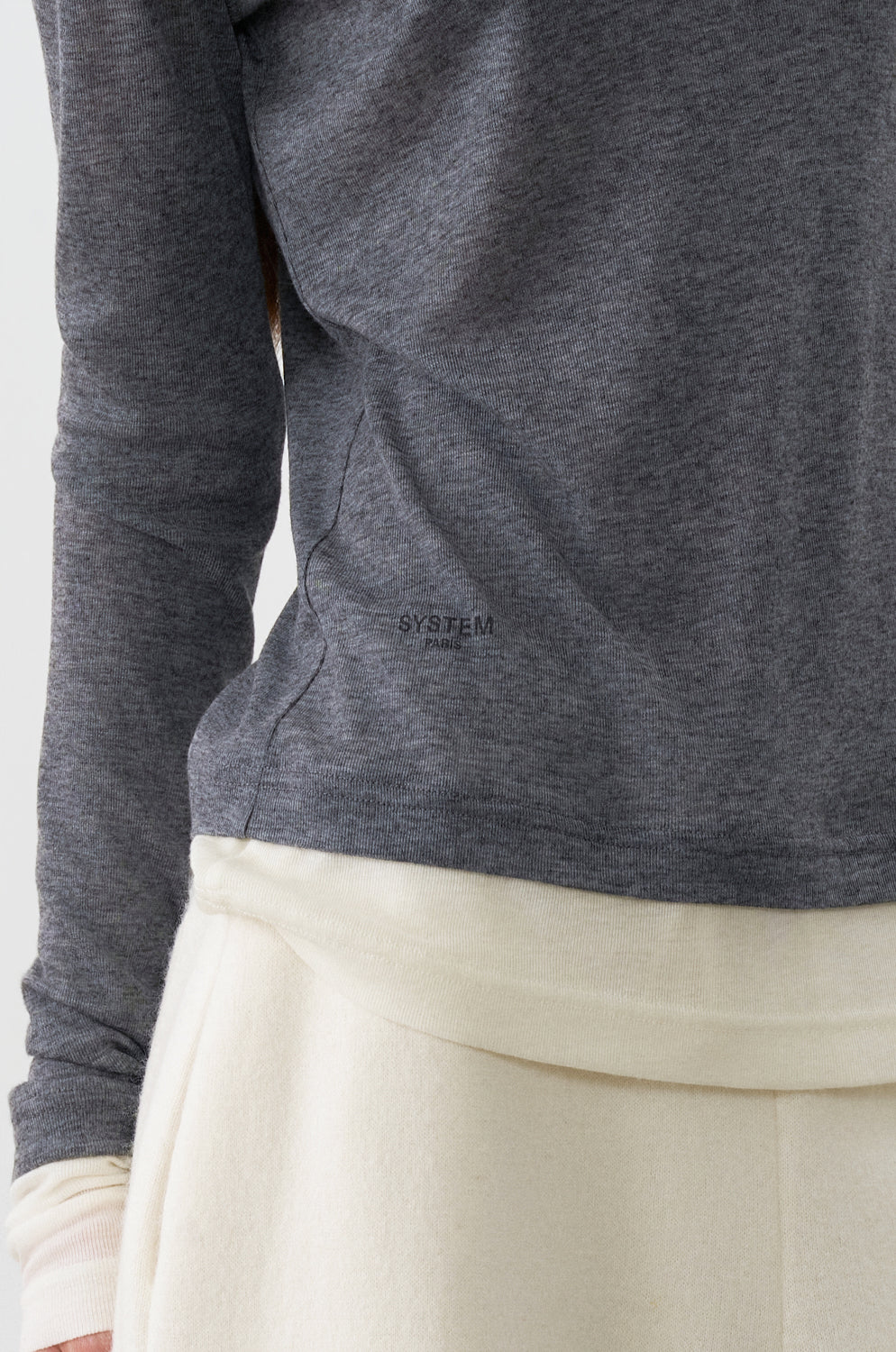 COLOR-BLOCKED JERSEY SLIM TOP