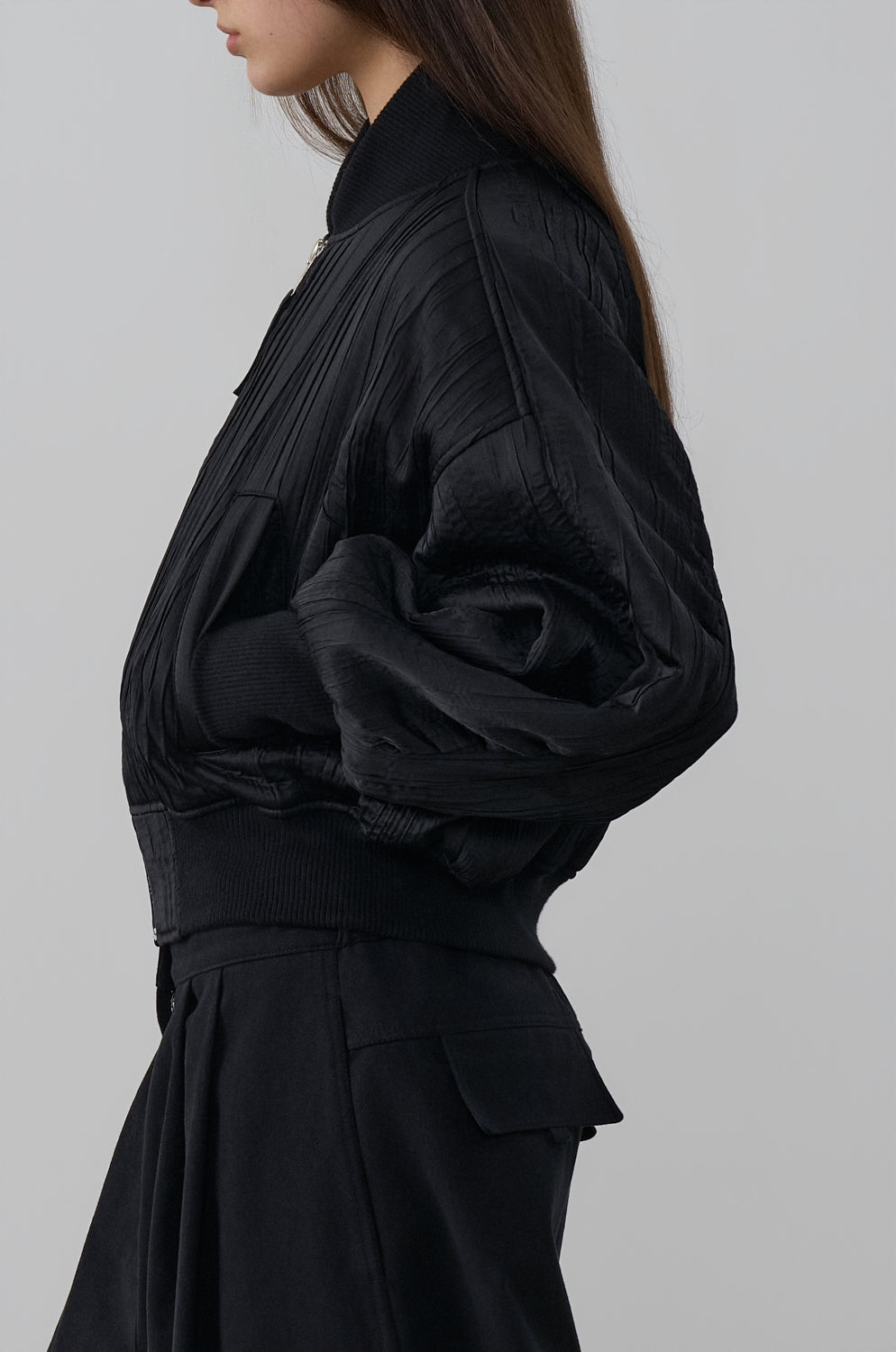 WRINKLED PADDED BOMBER