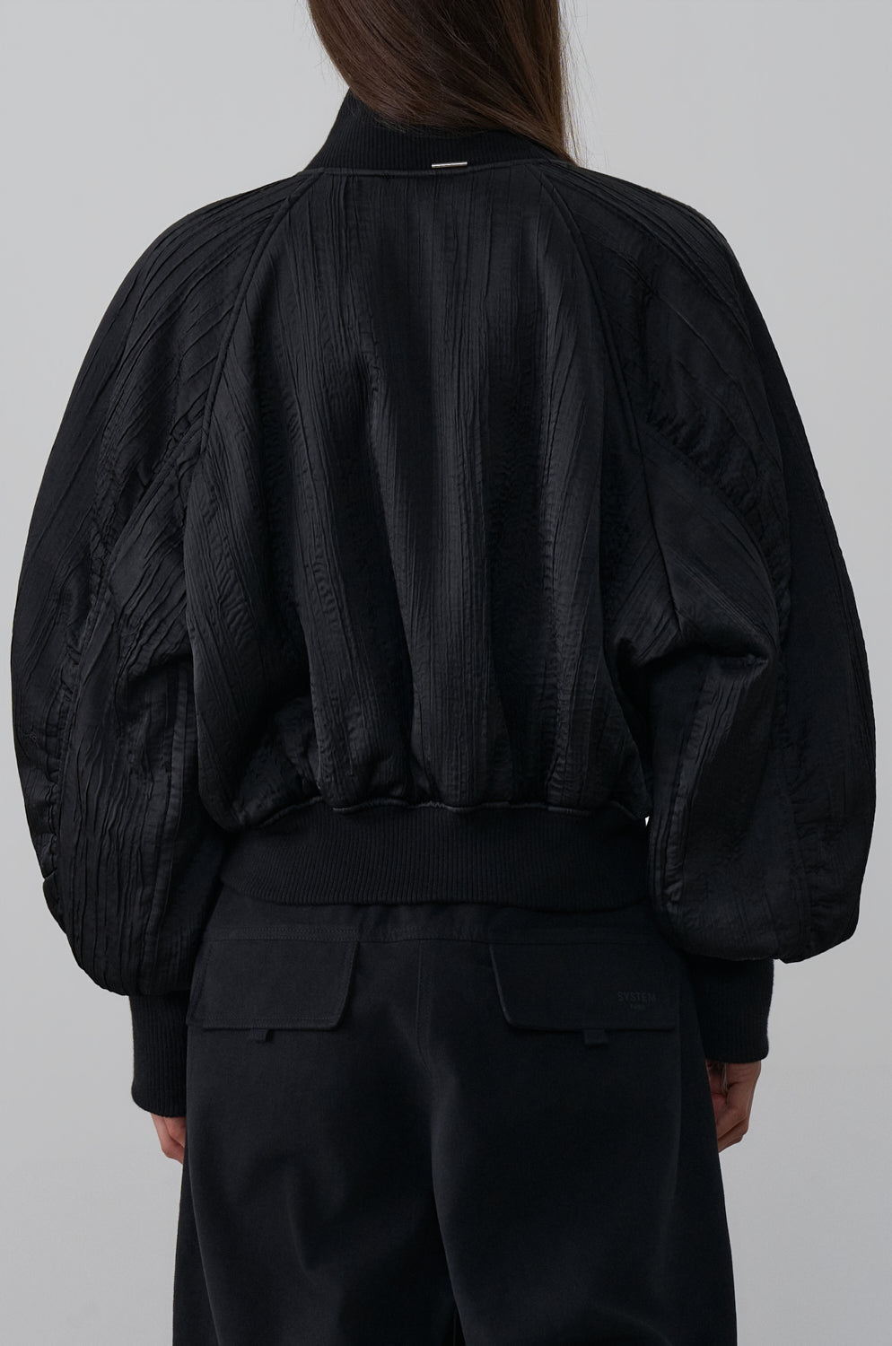 WRINKLED PADDED BOMBER
