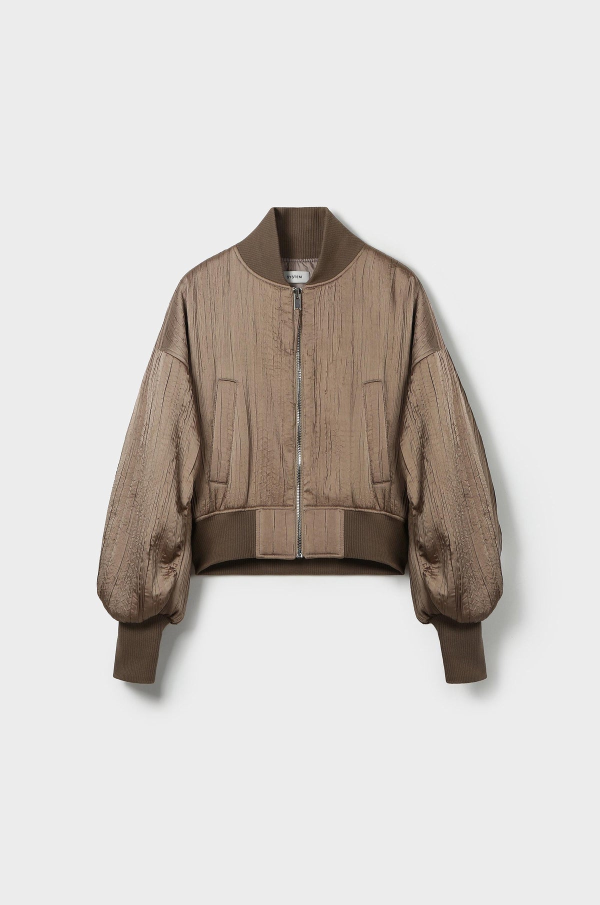 WRINKLED PADDED BOMBER