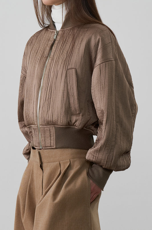 WRINKLED PADDED BOMBER