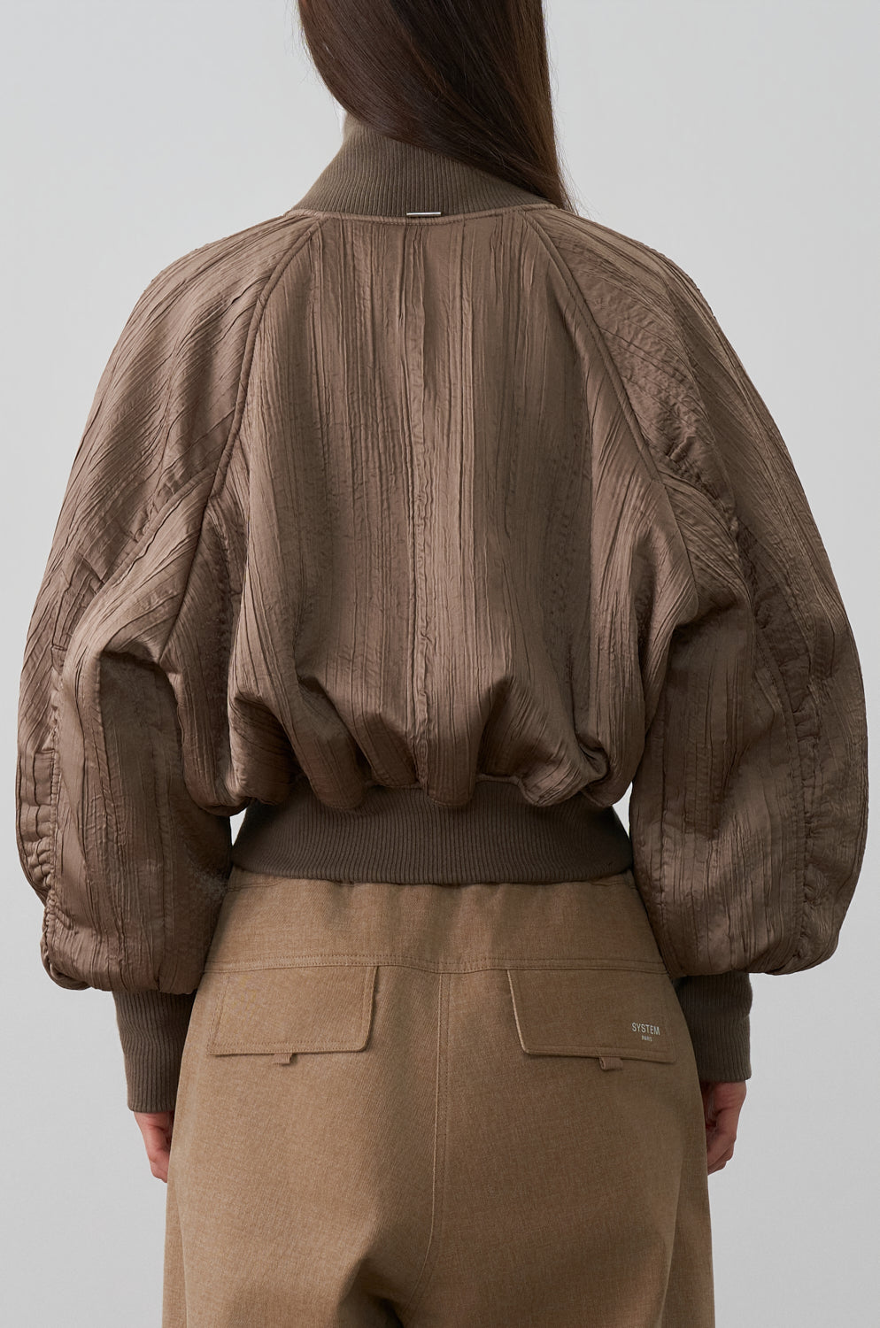 WRINKLED PADDED BOMBER