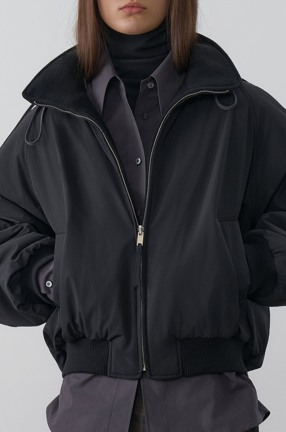 REVERSIBLE FLEECE BLOUSON