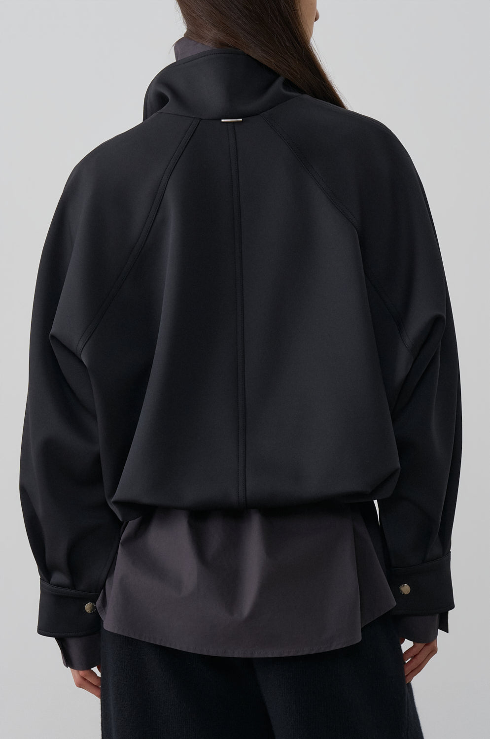 RAGLAN SLEEVE CROPPED BLOUSON