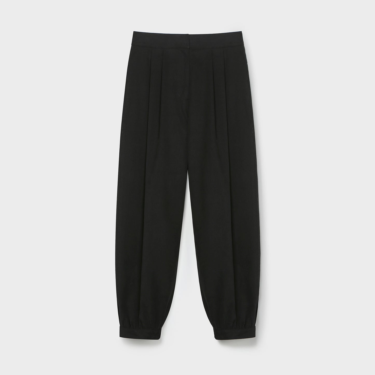 COTTON TWILL BALLOON PANTS