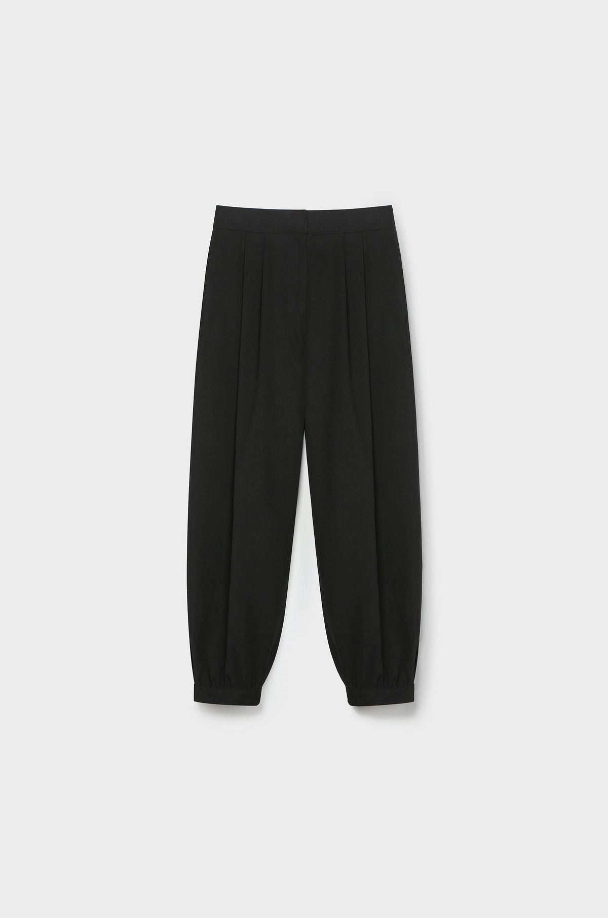 COTTON TWILL BALLOON PANTS
