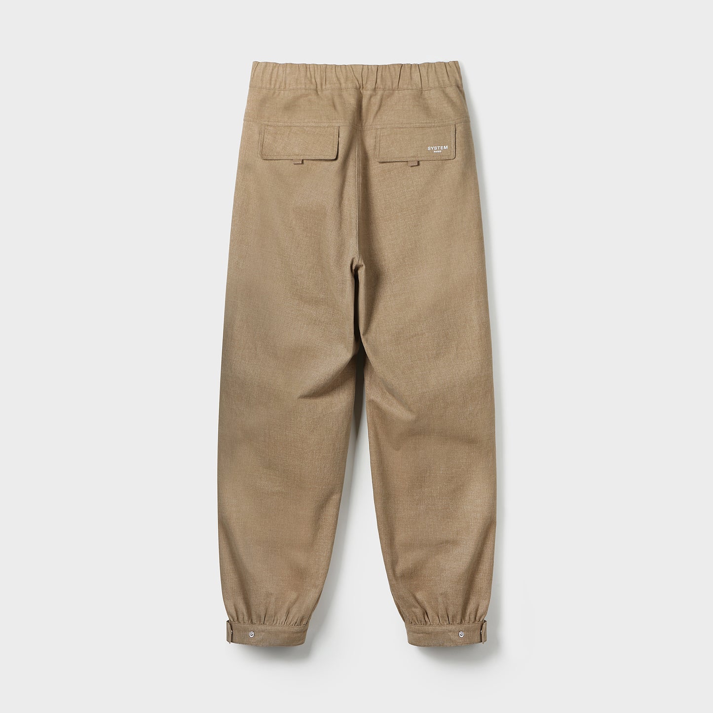 COTTON TWILL BALLOON PANTS