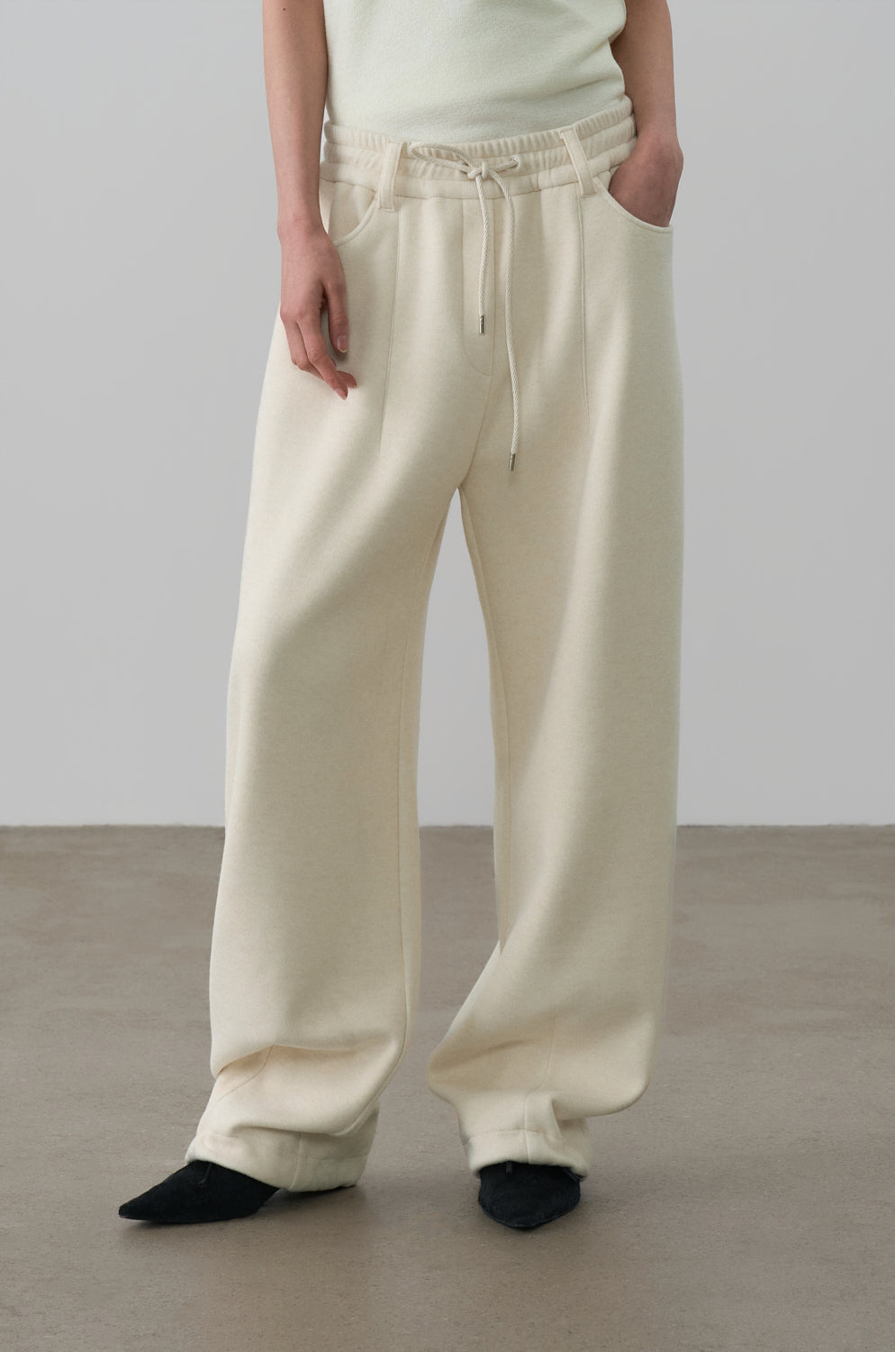 DOUBLE JERSEY BANDED PANTS