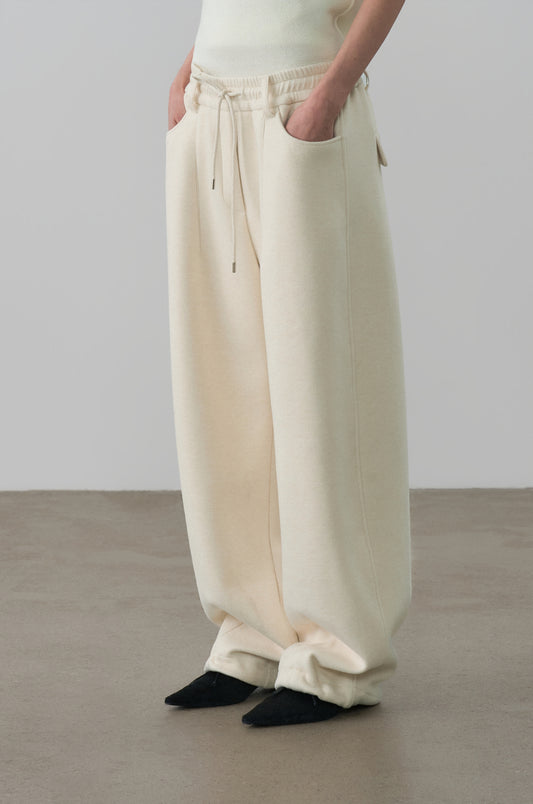 DOUBLE JERSEY BANDED PANTS