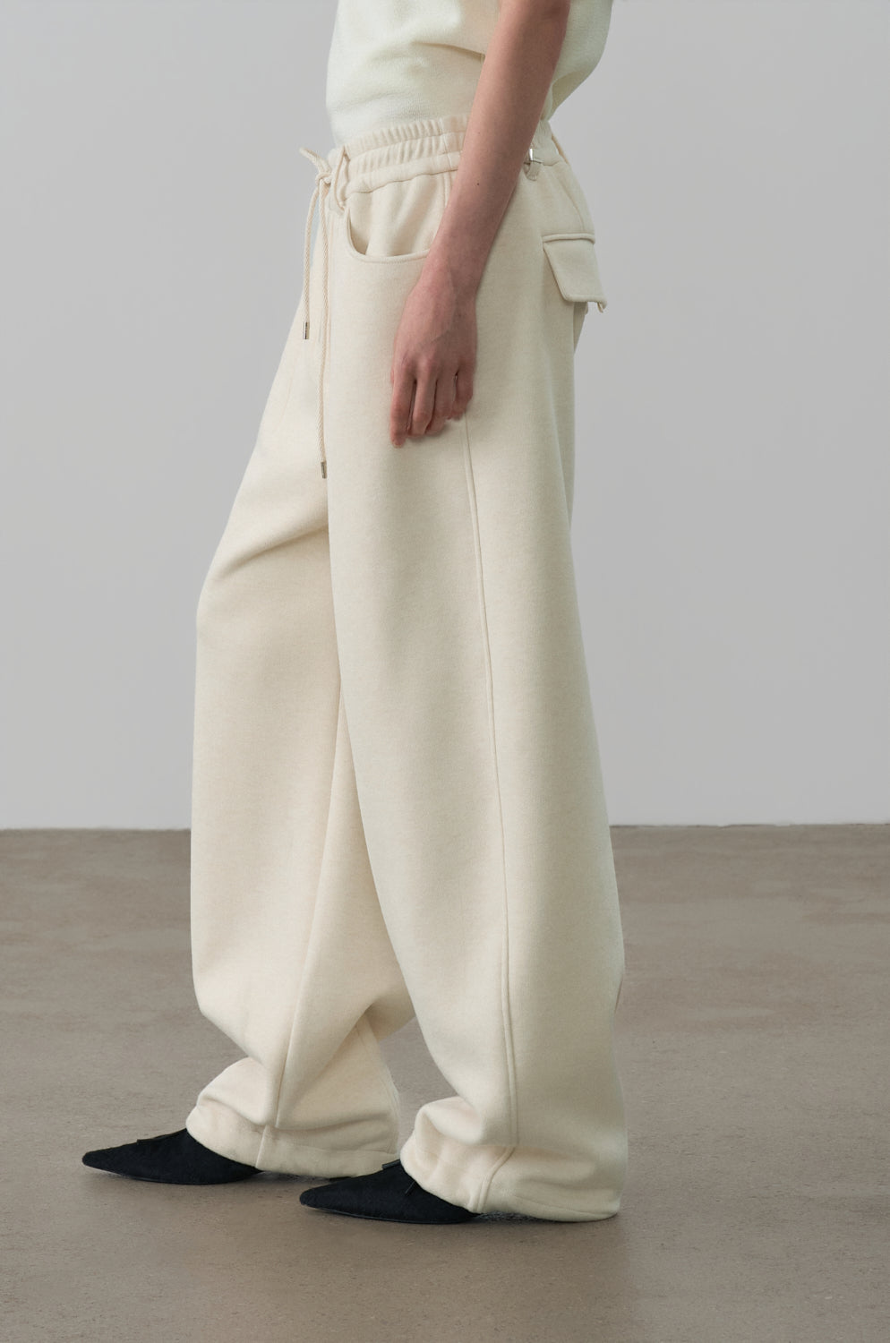 DOUBLE JERSEY BANDED PANTS