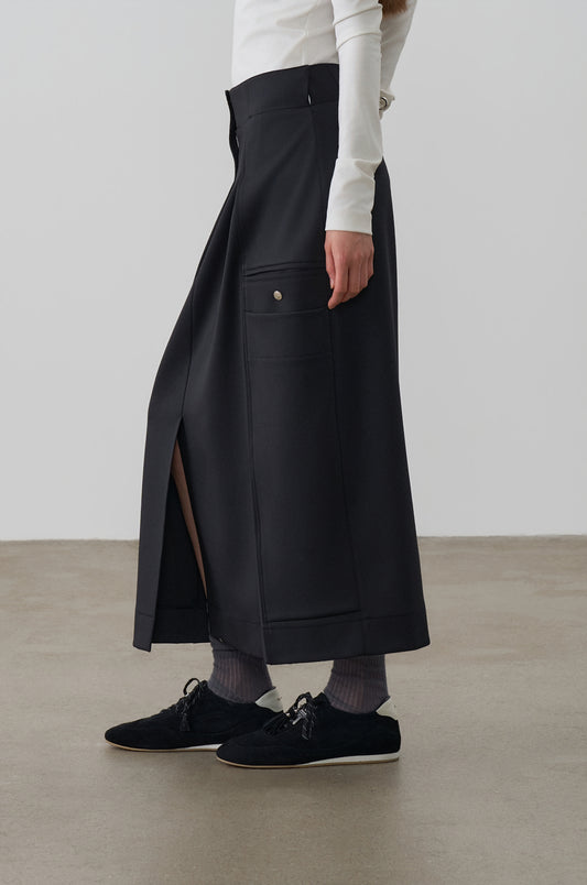 UTILITY POCKET JERSEY SKIRT
