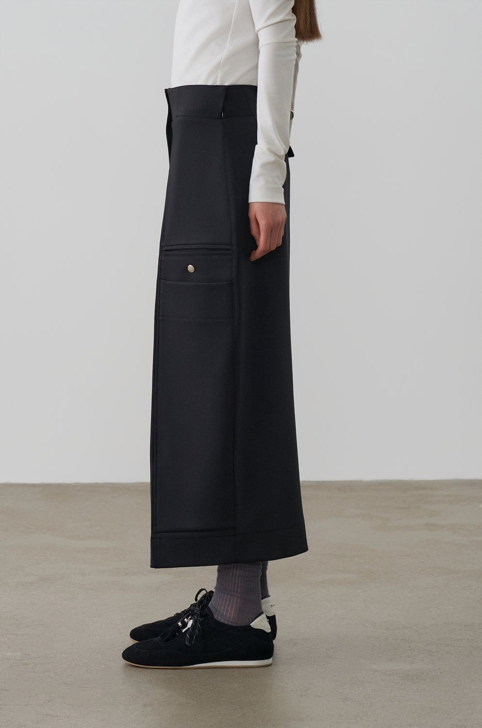 UTILITY POCKET JERSEY SKIRT