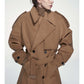 Oversized Suede Trench Coat