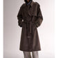 Suede Trench Long Coat