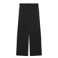 Wool Boucle Strap Wide Pants
