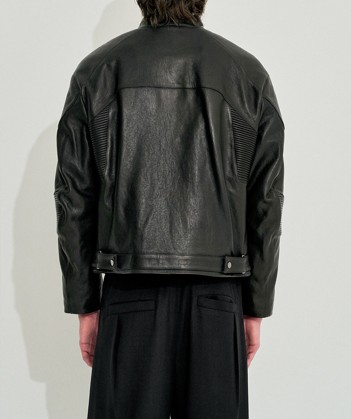 Lambskin biker jacket