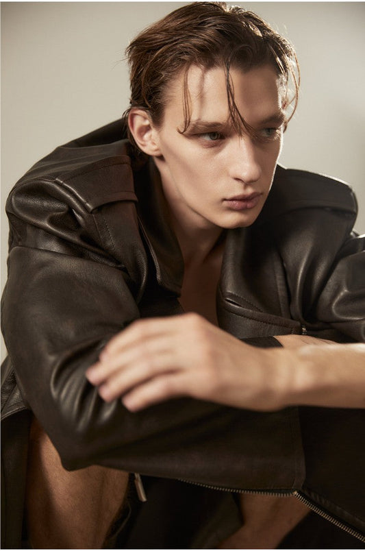 Side Knotted Biker Jacket