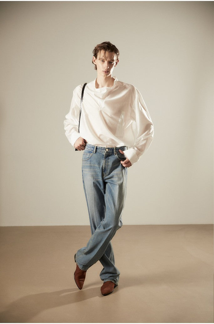 Straight Slim Bootscut Denim Pants