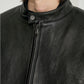 Lambskin biker jacket