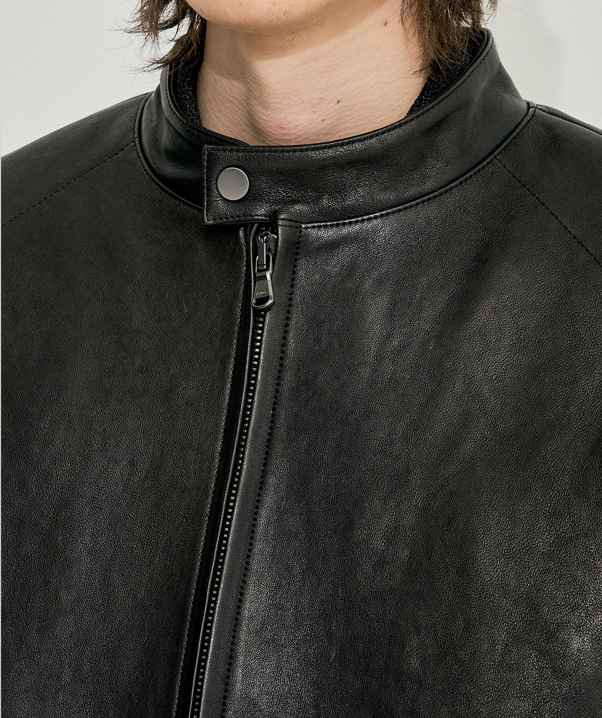 Lambskin biker jacket